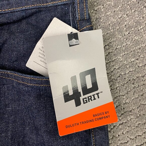 40 Grit by Duluth Trading Jeans Men's 34 x 30 Fits 35 x 31 Standard Fit Blue co - Picture 3 of 16
